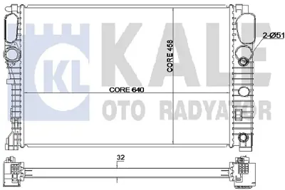 KALE 351900 Motor Su Radyatoru C219 04>10 W211 02>08 S211 03>09 