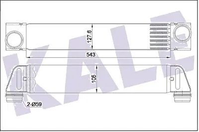 KALE 352440 Turbo Radyatoru 306d1 R.R 3 Vogue L322 02>12 Bmw M57 E65 E66 02>08 