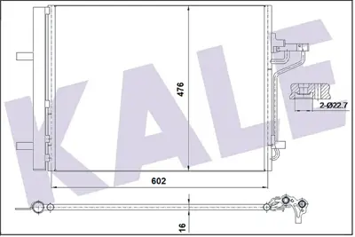 KALE 353155 Klıma Radyatoru Kuga Iı 14> 1.5 16. Tdcı Focus 2.0l Ecoboost 15> Yenı Connect 1.5-1.6 Tdcı 14> 