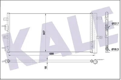 KALE 353160 Klıma Radyatoru (Kurutucu Ile) Ford Galaxy Mondeo V S Max 2.0 Tdcı 15=> (At Mt) 