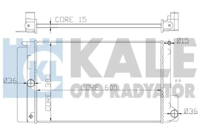 KALE 372000 Motor Radyatoru Aurıs (Manuel) Avensıs (Manuel) Corolla (Manuel) Verso (Manuel) 600x378x 