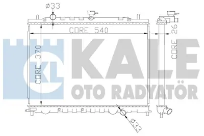 KALE 374300 Motor Su Radyatoru Rıo 1,5 Crdı Manuel Vıtes 2005> 