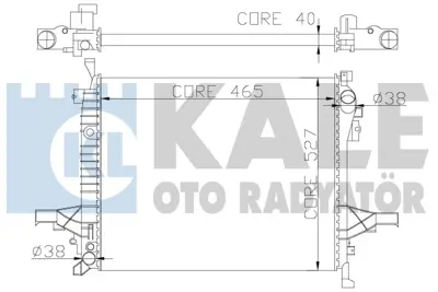 KALE 375200 Motor Su Radyatoru Volvo Xc90 I (At)  620x528x42 05>14 