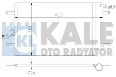 KALE 375900 Klıma Radyatoru  Sharan Galaxy (538×361×16) 