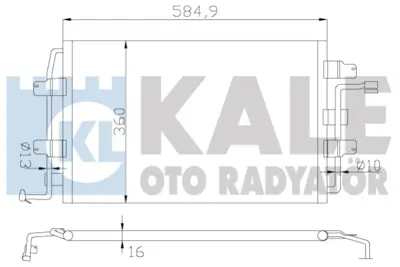 KALE 376400 Klıma Radyatoru  Beetle 1.6ı 16v 1.8t 11.9tdı 2.0ı 3.2ı 98 01 Oto / Mek Sanzıman 