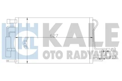 KALE 379900 Klıma Radyatoru (Kondanser) Hyundaı Tucson 2.0 Crdı 2004-> Kıa Sportage 2.0 Crdı 2004->  (635×375×16 