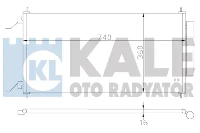 KALE 380700 Klıma Radyatoru Honda Crv Iıı 2.0 2.4 2007> (705×364×16) 