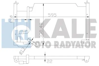 KALE 387400 Klıma Radyatoru Mazda 323 1990 1994 