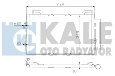 KALE 392900 Klıma Radyatoru W203 02>07 Cl203 02>08 S203 03>07 C209 02>09 A209 03>10 