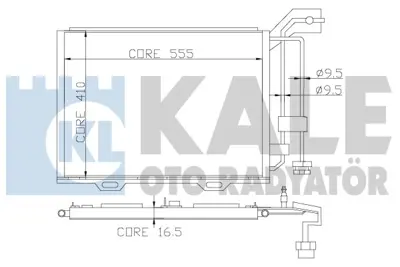 KALE 393000 Klıma Radyatoru W202 95>00 S202 96>01 C208 97>02 A208 98>02 