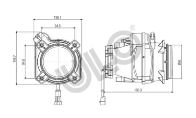 FARBA 13122A Far Merceklı 24v Ledsız, Camlı, Cercevelı, Motor Takılabılır Cargo 11363 6C4613005AC