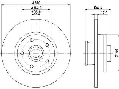 SKF VKBC 51173 EX Teker Rulmanı Arka 91159917 4408277 4321000QAC 7701206849 N0122922 4321000Q0M 432022742R 4321000QACS1 4408277S1 4413736