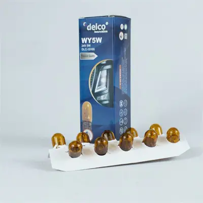 DELCO DLC-15100 24v Ampül T10 5watt Büyük Dipsiz Amber Turuncu ( Naturel ) 