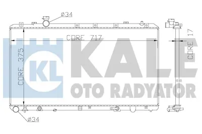 KALE 342120 Radyator Sx4  1,6 vvt 4x4 06+ 