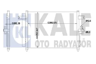 KALE 342980 Klıma Radyatoru Accent Admıre 1.5 Dızel 03>06 3 Sılındır 