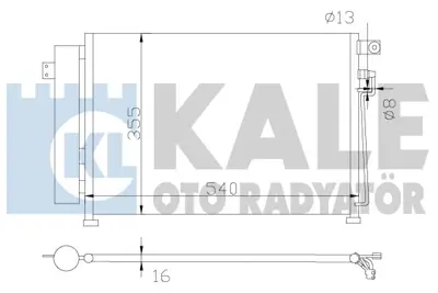 KALE 343125 Klıma Radyatoru Komple Rıo Crdı 2006> Dızel 