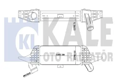 KALE 344940 Intercooler Ara Sogutucu H100 Kamyonet 2004-> 