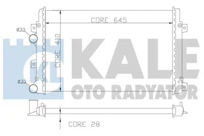 KALE 353500 Motor Radyatoru (Brazıng- 648x460) Caddy Passat Golf Jetta Octavıa Touran Altea Superb 2,0tdı Cfhc 0 