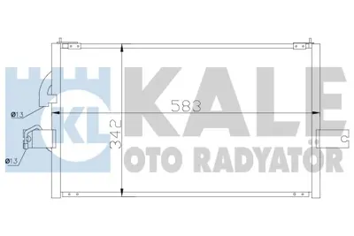 KALE 386400 Klıma Radyatoru Komple Hyundaı Accent 1994-2000 