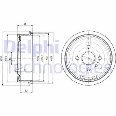 DELPHI BF102 Arka Fren Kampanası Vectra A 1,6 Astra F 1,4 1,6 1,8 2,0 Ascona Kadett 79 94 Lanos 568039 568054 568057 90168958 91024352 95175281 96175281 90105445 94608757 90165960