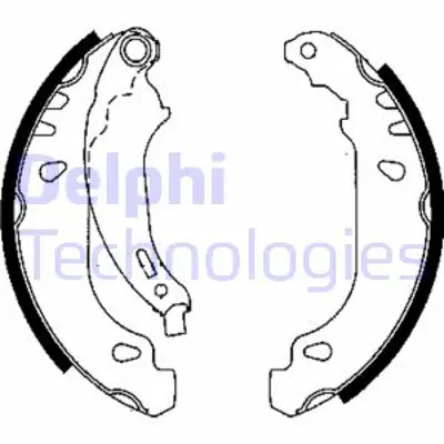 DELPHI LS1844 Arka Fren Balatası Pabuc Clıo Iı Symbol Logan Sandero 1,2 / 1,4 / 1,5 / 1,6 (Abssız) 7701205758 7702217480 8671020708 7701070668 7701044850 7701205755 427114 1135083 1417551 2S612200AA