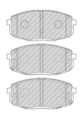 FERODO FDB5038 Ön Fren Balatası Hyundaı Kona 2017-> 581011RA00 581011RA05 581014LA00 581011RA01 58101A5A00 58101A6A01 58101A7A00 581011WA35 58101A6A02 58101A4A11