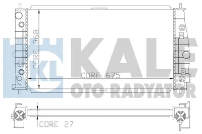 KALE 341935 Radyator 300 m 2,7 v6 24v / 3,5 V6 24v 98 04 