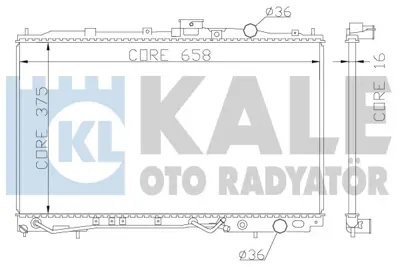 KALE 342040 Motor Su Radyatoru Colt Galant Lancer 92>96 Otomatık 