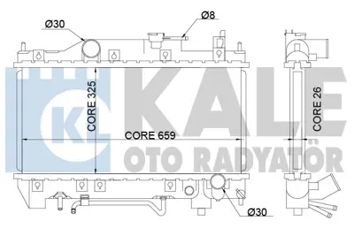 KALE 342190 Motor Su Radyatoru Toyota Avensıs 2,0 1998 2002 Otomatık Vıtes 