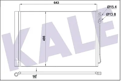 KALE 342415 Klıma Radyatoru Bmw F10 F01 N47 N57 B47 B57 