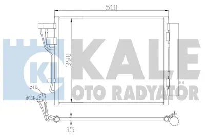 KALE 391600 Klıma Radyatoru Komple I30 Ceed Dızel 2007 2012 