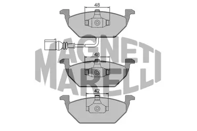 MAGNETI MARELLI 323700000400 Fren Balatası Ön GM 1J0698151F