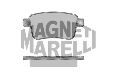 MAGNETI MARELLI 323700008800 Fren Balatası Arka GM 440604876R