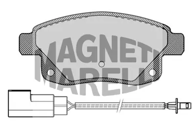 MAGNETI MARELLI 323700003300 Arka Fren Balatası Transıt V347 V348 2,2tdcı / 2,4tdcı / 3,2tdcı 06 /> Fıslı GM 6C112M008AE