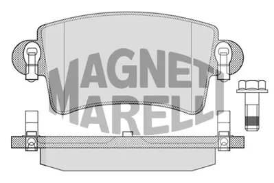 MAGNETI MARELLI 323700013200 Arka Fren Balatası Master Iı Movano 1,9 / 2,5d / 2,8dtı Tum Modeller (01 ) GM 4406000QAE, GM 7701206763, GM 93173182