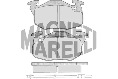 MAGNETI MARELLI 323700018800 Fren Balatası Ön GM 7711130034