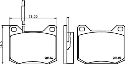 BESER 3323 Arka Balata Fıslı Peugeot 504-505-604 70-92 2840006 425096 425017 425006 424556 424557 424816 425007 425073 424536