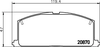 BESER 3402 On Fren Balatası Toyota Corolla 1.3 1.6 Karburatorlu 1988-1997 Corona 1988-1991 (At171 191) 446512250 449120451 446512540 449120491 446513010 449120512 446516031 449120523 446516120 449120580