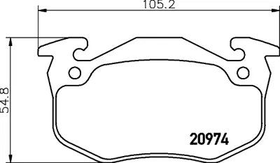 BESER 3496 Arka Fren Balatası Clıo Clıo Iıı Megane Coach 2.0 16v E171587 E172201 E172219 1617247980 172201 172587 425042 425071 425104 425146