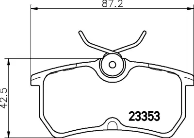 BESER 3755 Arka Fren Balatası Focus 98>05 Fıesta Vı 1,0 / 1,5tdcı / 1,6tı 12 />15 MEC1BJ2M008AA 1075565 1107698 1425407 1810990 1848556 5382847 98AB2M008BA 98AX2M008BB 98AX2M008BA