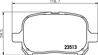 BESER 3822 Fren Balatası Toyota Camry 3.0 V6 24v 96-01 Prevıa Tarago 446533290 446533350 446548060 446528400 446528430 446533120 446533121 446533130 446533150 446533180