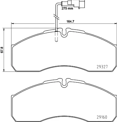 BESER 3843 On Fren Balatası Hyundaı Starex 03-> Santafe 01-06 / Ssangyong Kyron / Actyon 41060MB225 5001844748 4813008260 48130091A0 5810126A10 5810126A20 5810126A30 5810139A40 581014AA26 41061MB20C