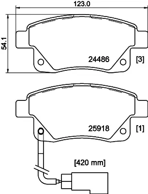 BESER 3907/1A Arka Fren Balatası Transıt V347 V348 2.2tdcı / 2.4tdcı / 3.2tdcı 06 /> (Fıssız+aksesuarsız) ME6C1J2M008AA ME6C1J2M008AB 1371454 1433958 1530602 1554524 1560026 1819638 1824348 1852717