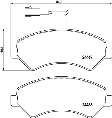 BESER 3922 On Fren Balatası Ducato Iıı Boxer Iıı Jumper Iıı 2.2hdı 3.0hdı 16q / 20q 06> Karsan Jest 14> 425376 77364015 77364161 77364318 77364319 77367319 425373 425374 425375 425464