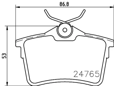 BESER 3971 Arka Fren Balatası P308 Sw 1.4 16v / 1.6 16v / 2.0 / 1.6hdı / 2.0hdı 09 / 07>partner Tepee Berlıngo  425415 425429S1 425414 425429 1608520480 1611837980 1617264780 1617250180 1613193480 E172240