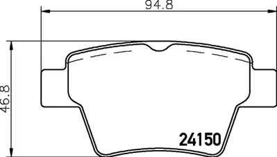 BESER 3984 Arka Fren Balatası P307 C4 C4 Coupe P207 1.4 16v.1.6 16v.1.6 Hdı 110 Fap.1.6 Hdı 90 2.0 16v.2.0 Hdı  425476 425440 425419 425401 425399 425398 425340 425325 425322 3502300C1