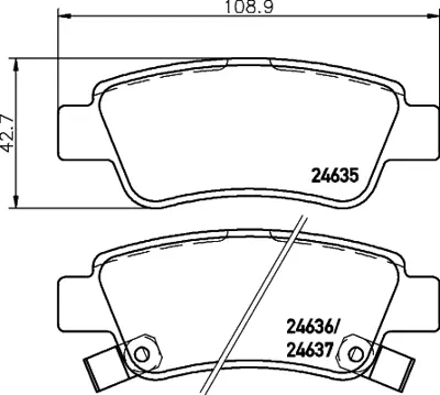 BESER 4156 Arka Fren Balatası Honda Crv 2.0 Vtec 2007-2012 Crv 1.6 2012-> 43022SWWG01 43022SWWG00 43022SWWG02 43022SWWG03 43022T1GG00 43022T1GG000 4M0698451F 4M0698451G 4M0698451L 4M0698451M