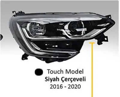 AYFAR 202334 On Far Sag Megane Iv Touch Sıyah Cercevelı 16>20 (Led+ballast Montajlı) Manuel 