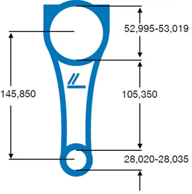 BMY 0602 Pıston Kolu Accent 1.5 Crdı 2002 2005 Getz 1.5 Crdı 2002 2005 (3 Sılındır) 2351027000 2351027300 2351027400 2351027010 2351027410 2351027310