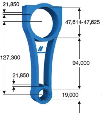 BMY 0922 Pıston Kolu (Adet) K7m 19 Pım / K7m / K7j / E6j / E7j /E5f / E7f 7701476393 121000999R